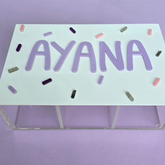 Personalized Sprinkle Confetti Box