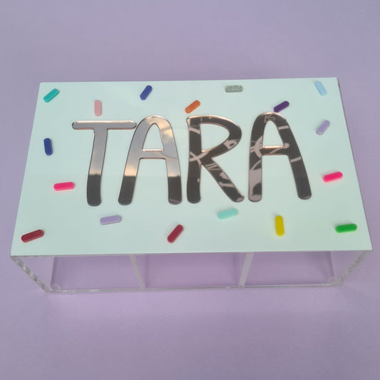 Personalized Acrylic Set – Jewelry Box, Accessory Box and Pen Holder