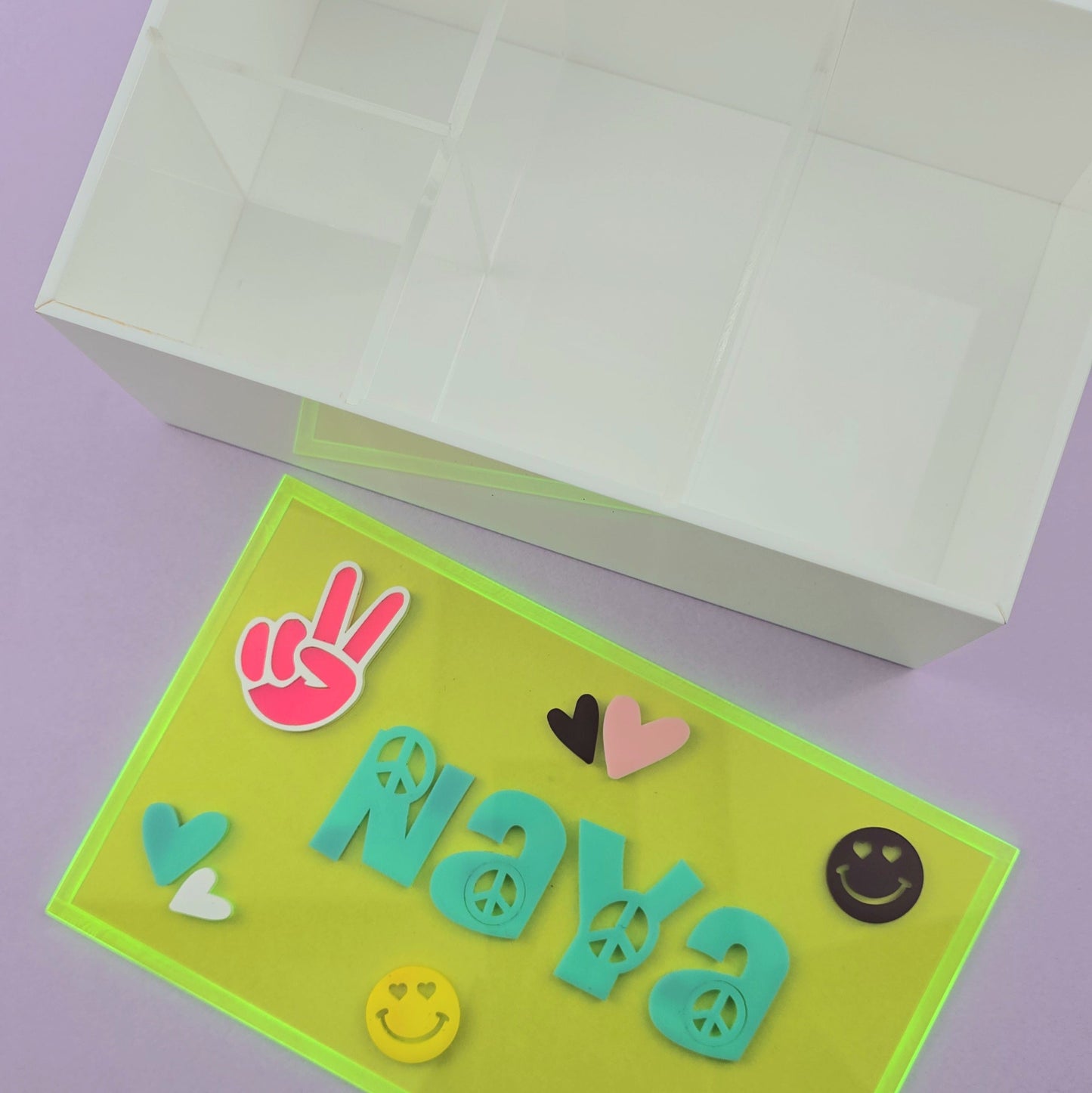 Neon Pop Personalized Accessory Box