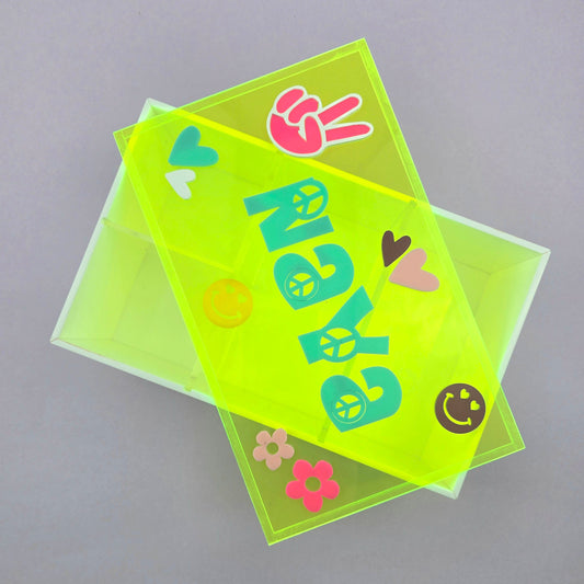 Neon Pop Personalized Accessory Box