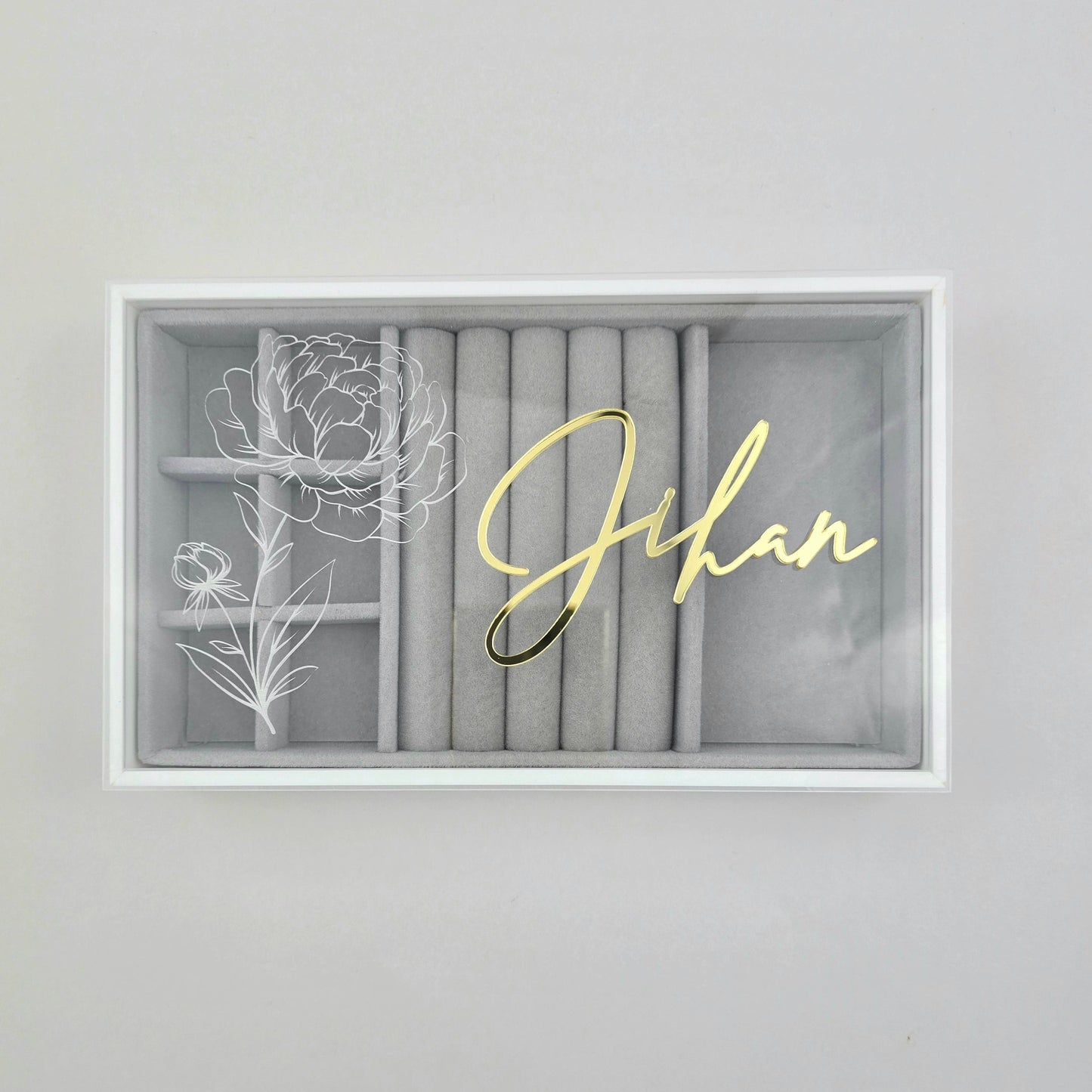 Floral Personalized Jewelry Box – Timeless Elegance for Your Collection