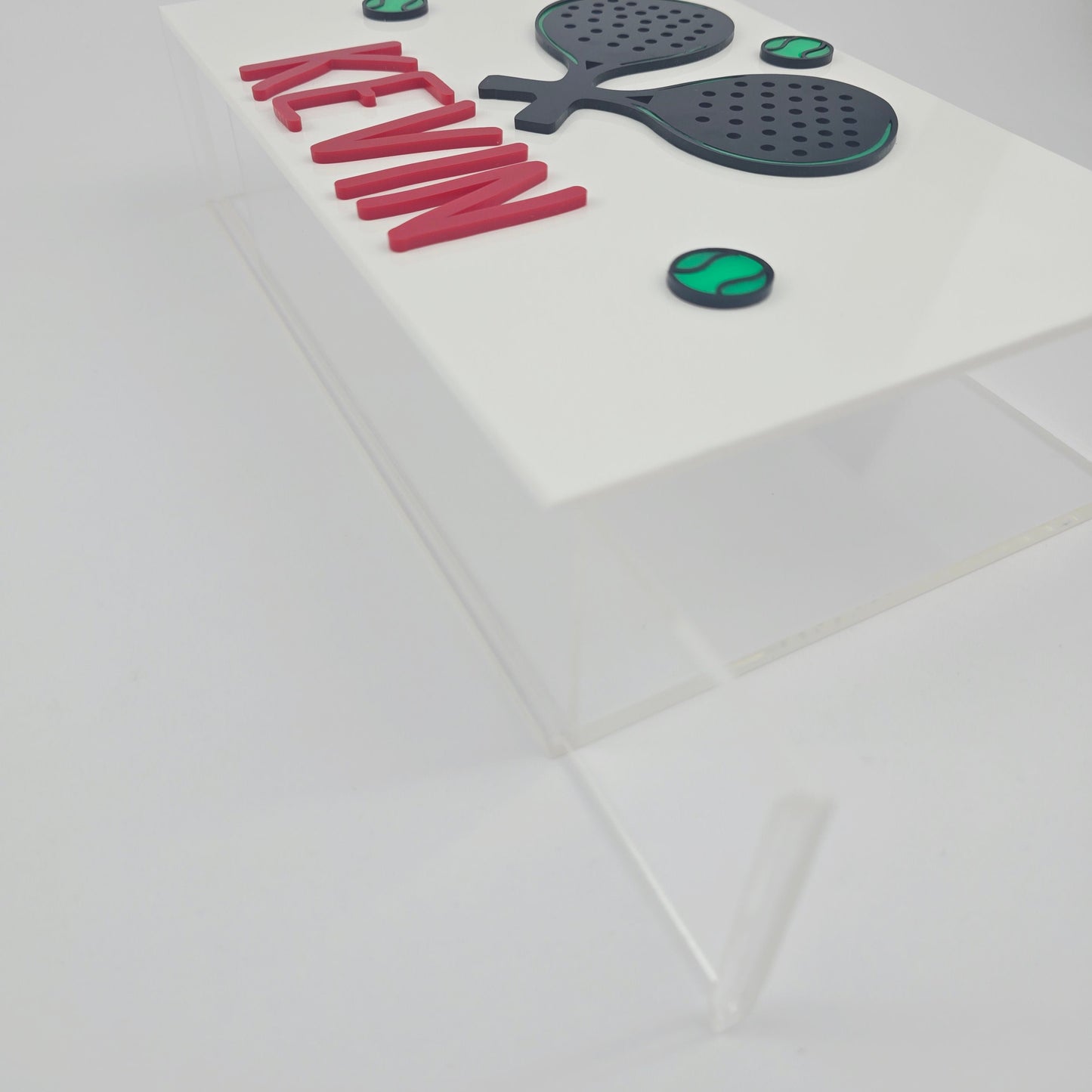 Personalized Paddle-Themed Plexiglass Money Box