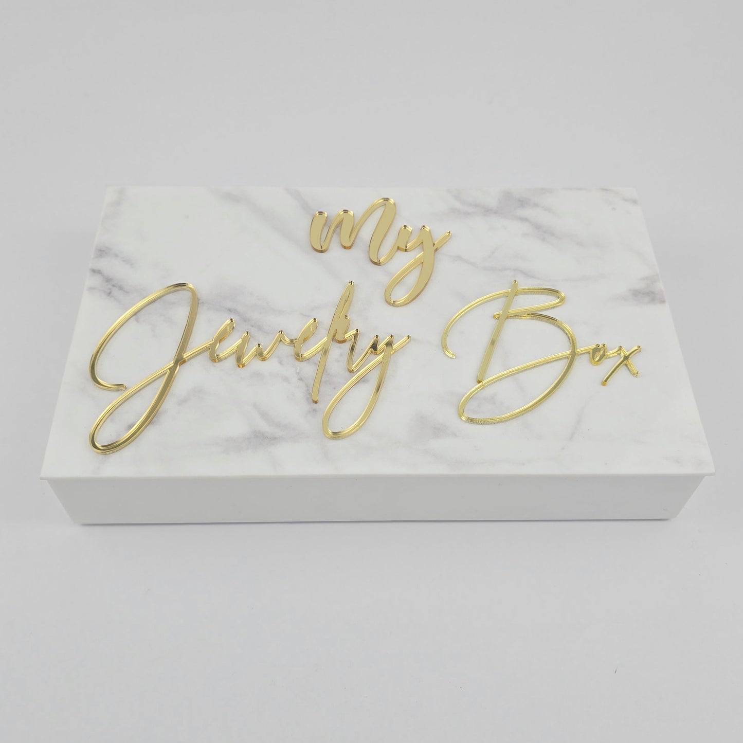 Marble Personalized Jewelry Box