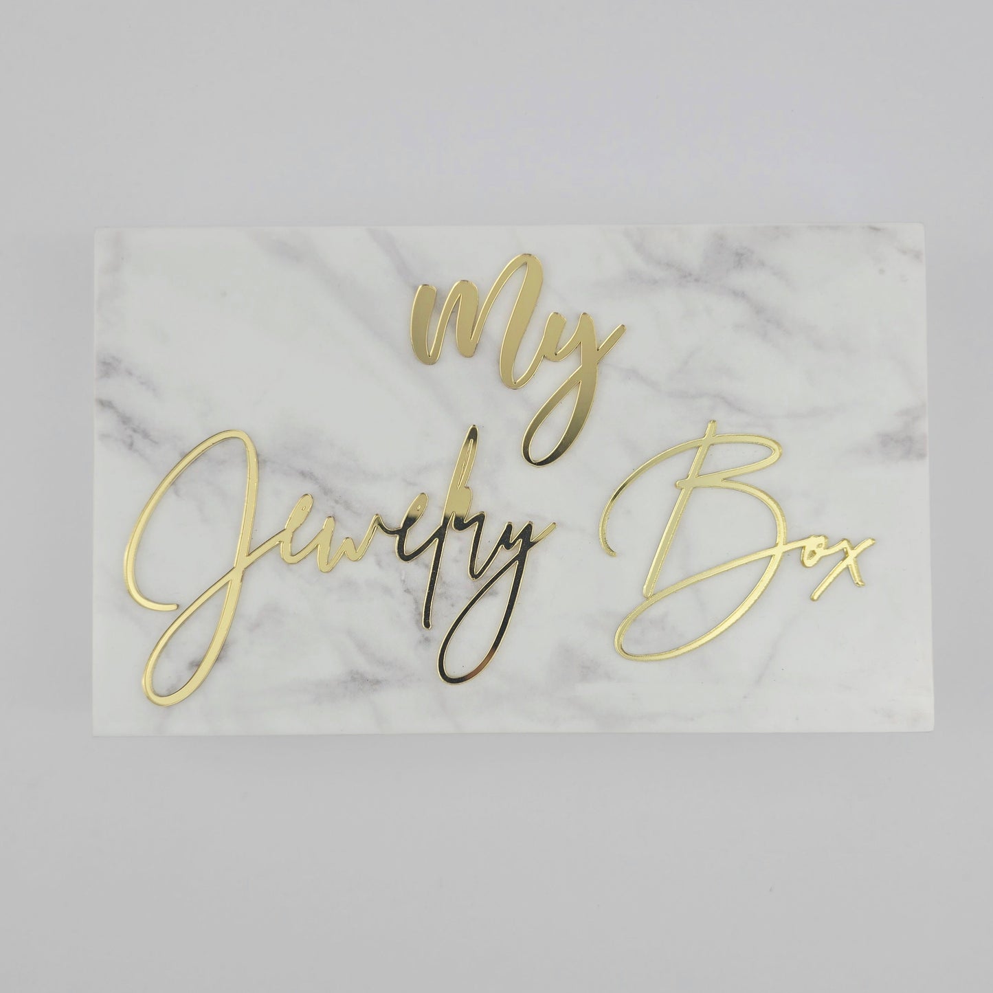 Marble Personalized Jewelry Box