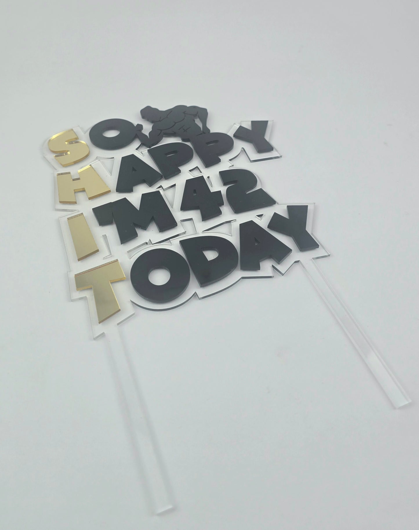 Funny Gym-Inspired Cake Topper