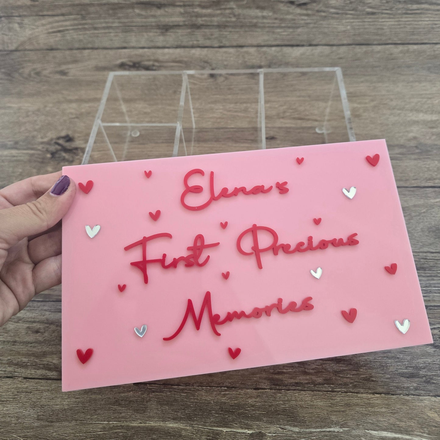 Personalized Plexiglass Accessory Box – First Precious Memories