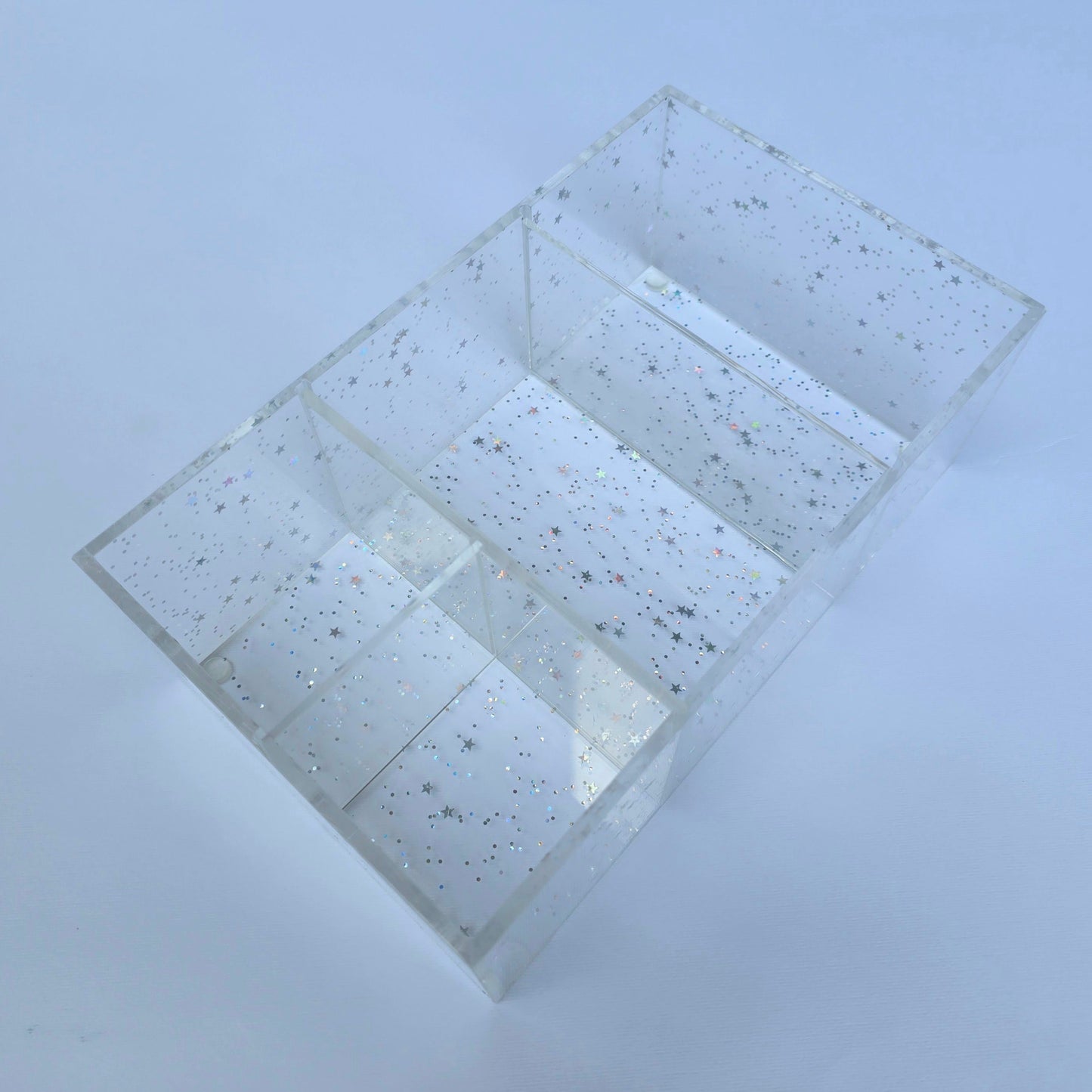 Glittery Personalized Plexiglass Accessory Box