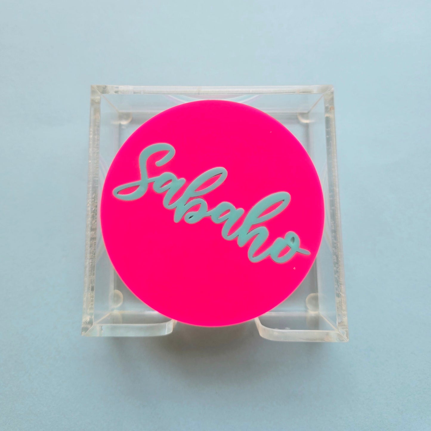 Colorful “Sabaho” Coaster Set with Box