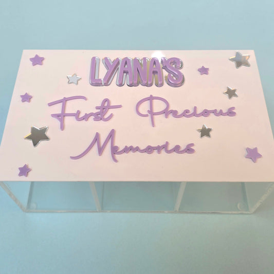 Personalized Memory Box – “First Precious Memories”