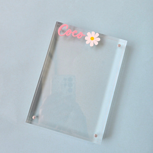 Personalized Magnet Photo Frame - Flower