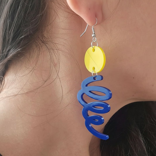 Tourbillon Acrylic Earrings – Bold Statement Earrings