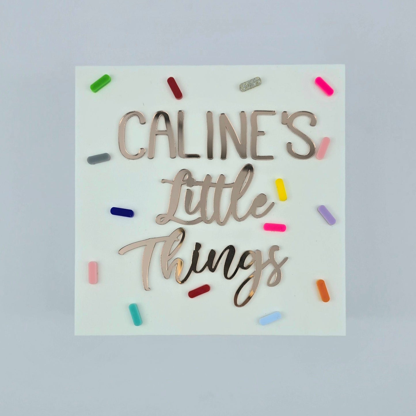Personalized Confetti Keepsake Box
