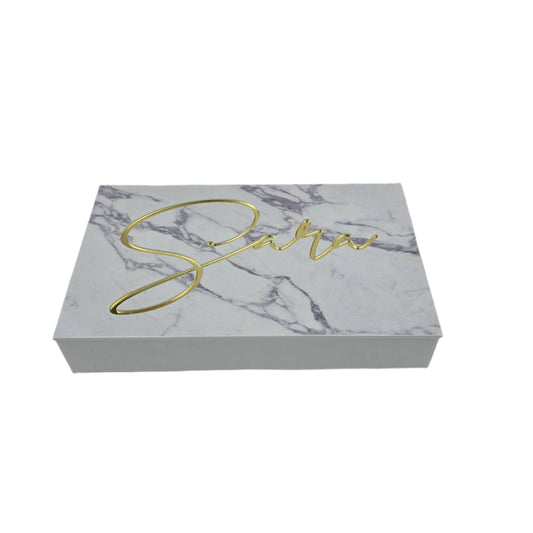 Personalized Marble Jewelry Box