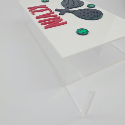 Personalized Paddle-Themed Plexiglass Money Box