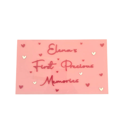 Personalized Plexiglass Accessory Box – First Precious Memories