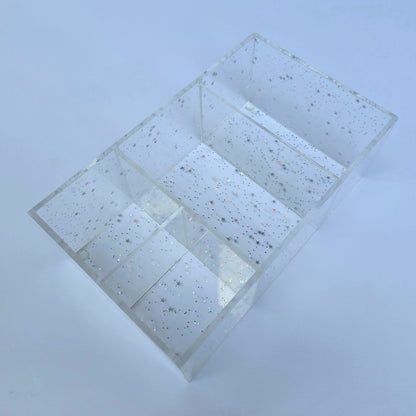 Glittery Personalized Plexiglass Accessory Box