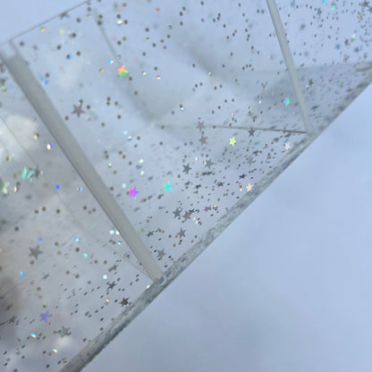 Glittery Personalized Plexiglass Accessory Box