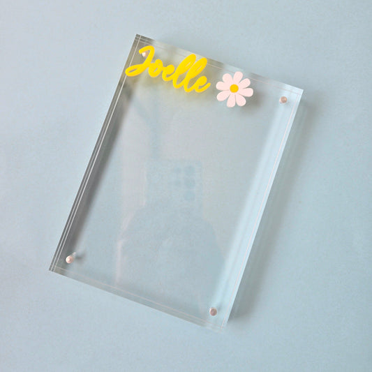 Personalized Magnet Photo Frame - Flower