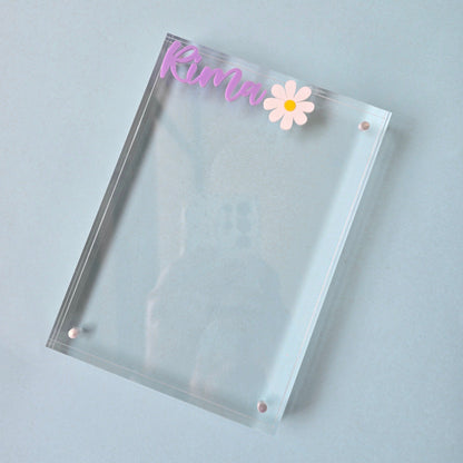Personalized Magnet Photo Frame - Flower