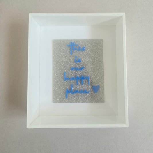 Mini Frame Box – "This is our happy place"