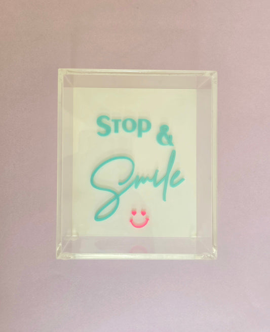 Mini Frame Box – "Stop &amp; Smile"