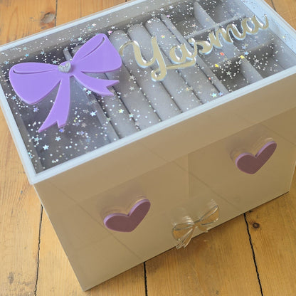 The Ultimate Box, Personalized Plexiglass Jewelry &amp; Accessories Organizer