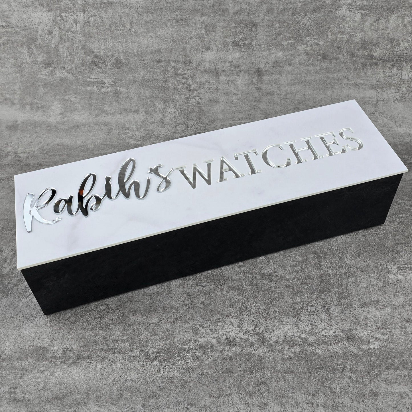 Personalized Luxury Watch Box with Velvet Cushion