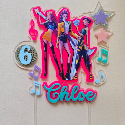 Cake Topper kpop demon hunters