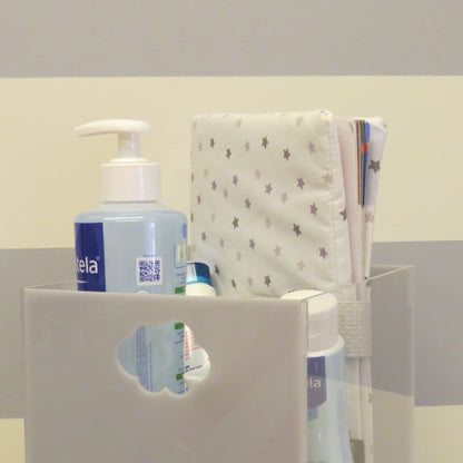 Cloud-Themed Plexiglass Baby Organizer Box