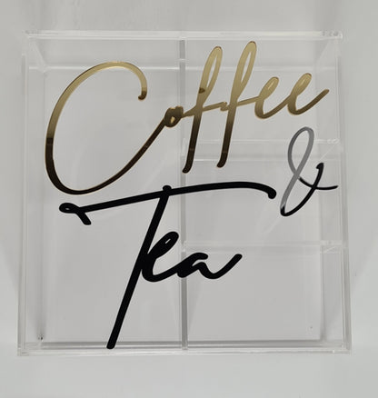 Elegant Plexiglass Coffee and Tea Box