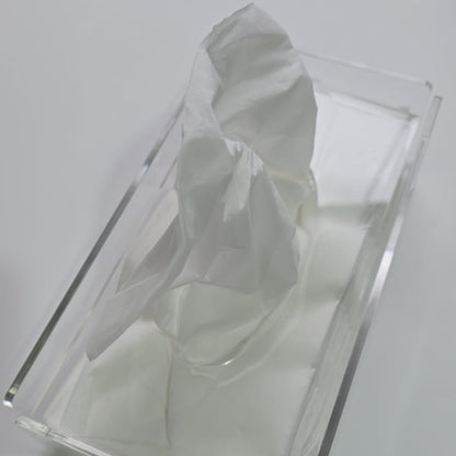 Clear Acrylic Tissue Box for Soft Tissues