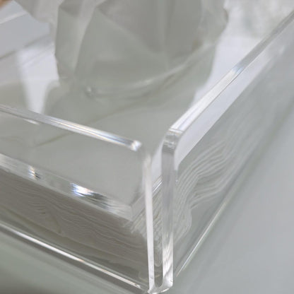Clear Acrylic Tissue Box for Soft Tissues