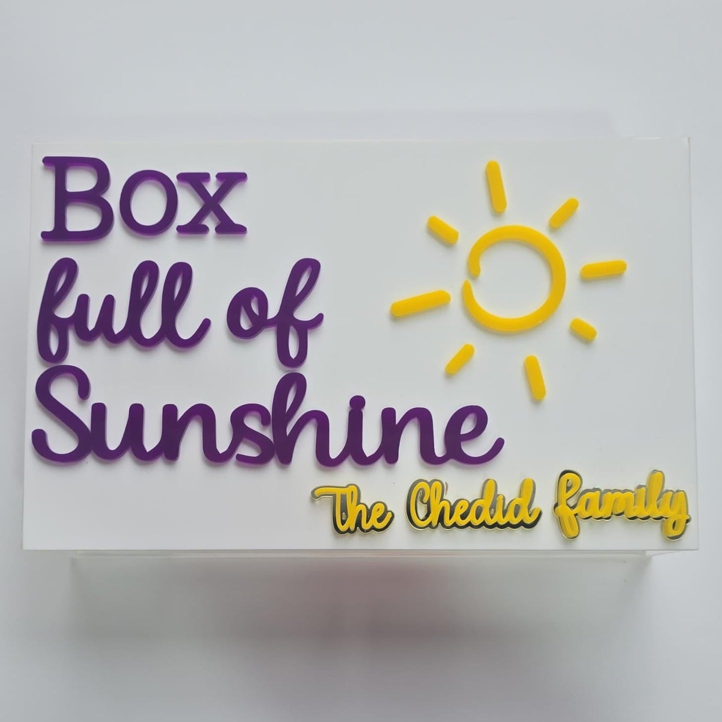 Personalized Gratitude Box – "Box Full of Sunshine"