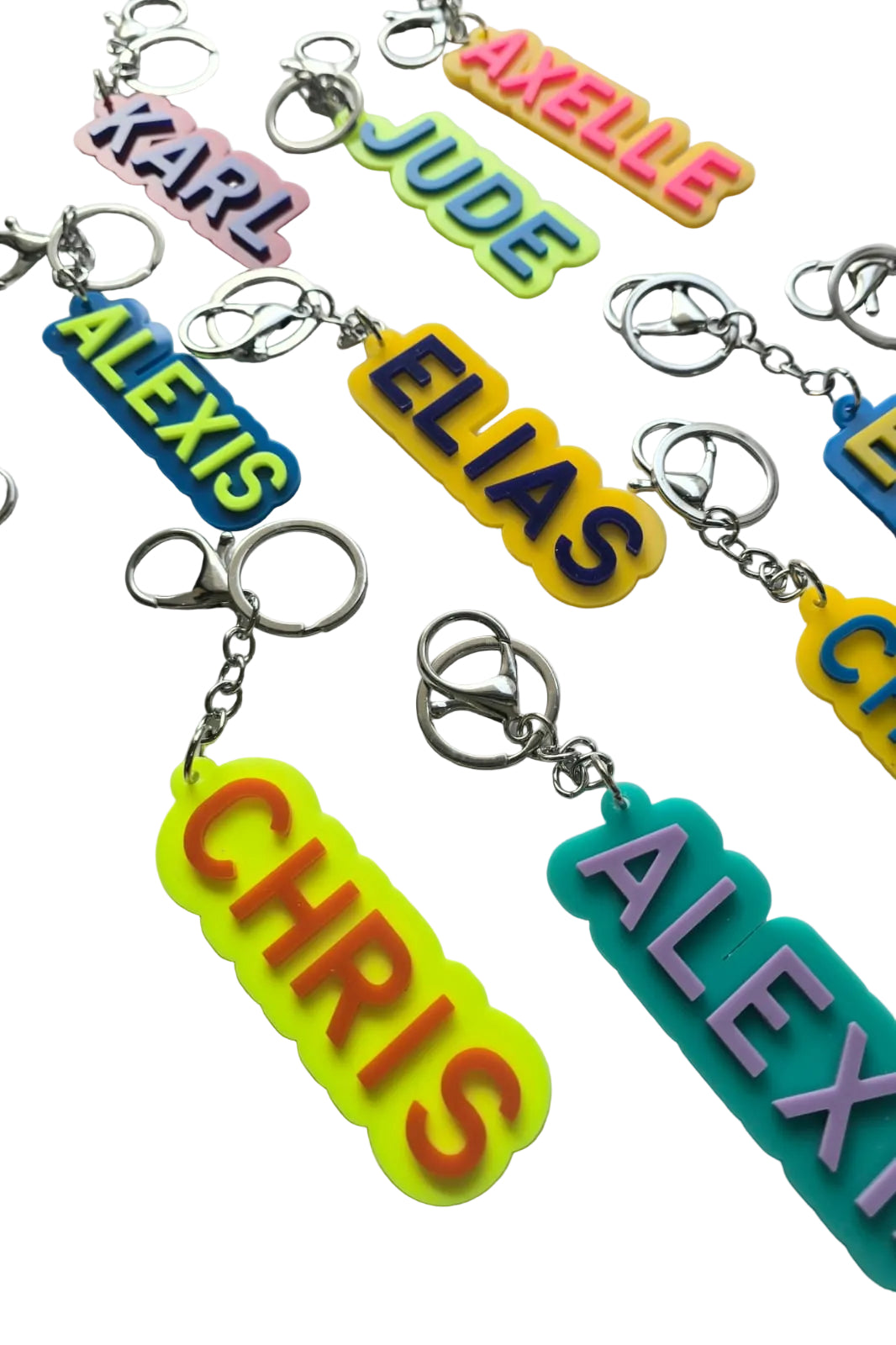 Custom Acrylic Name Keychains – Vibrant and Personalized