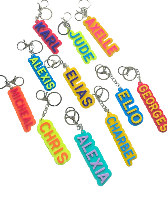 Custom Acrylic Name Keychains – Vibrant and Personalized