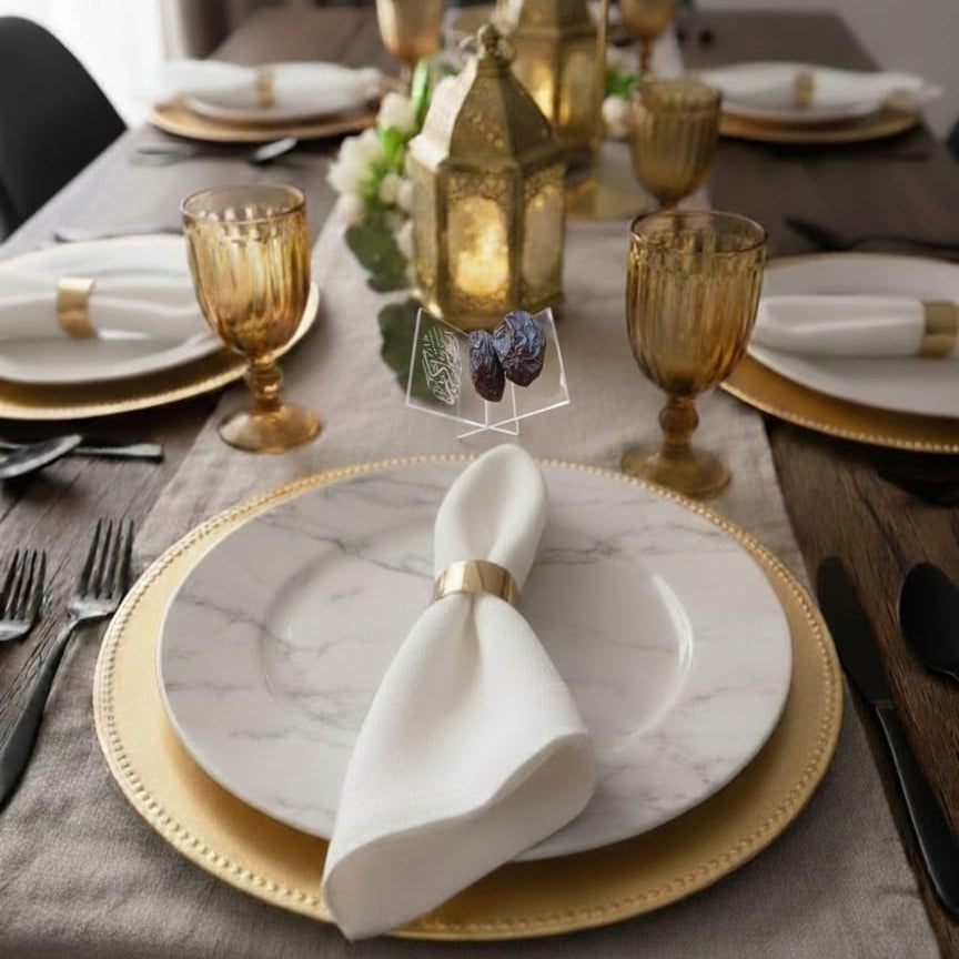 Ramadan Date Stand – Elegant Acrylic Display (10x10 cm)