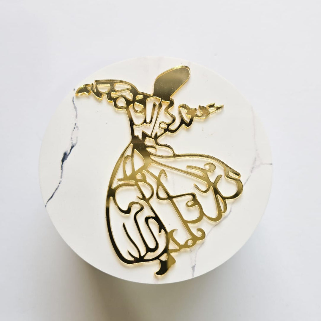 Ramadan Round Acrylic Box