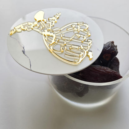 Ramadan Round Acrylic Box