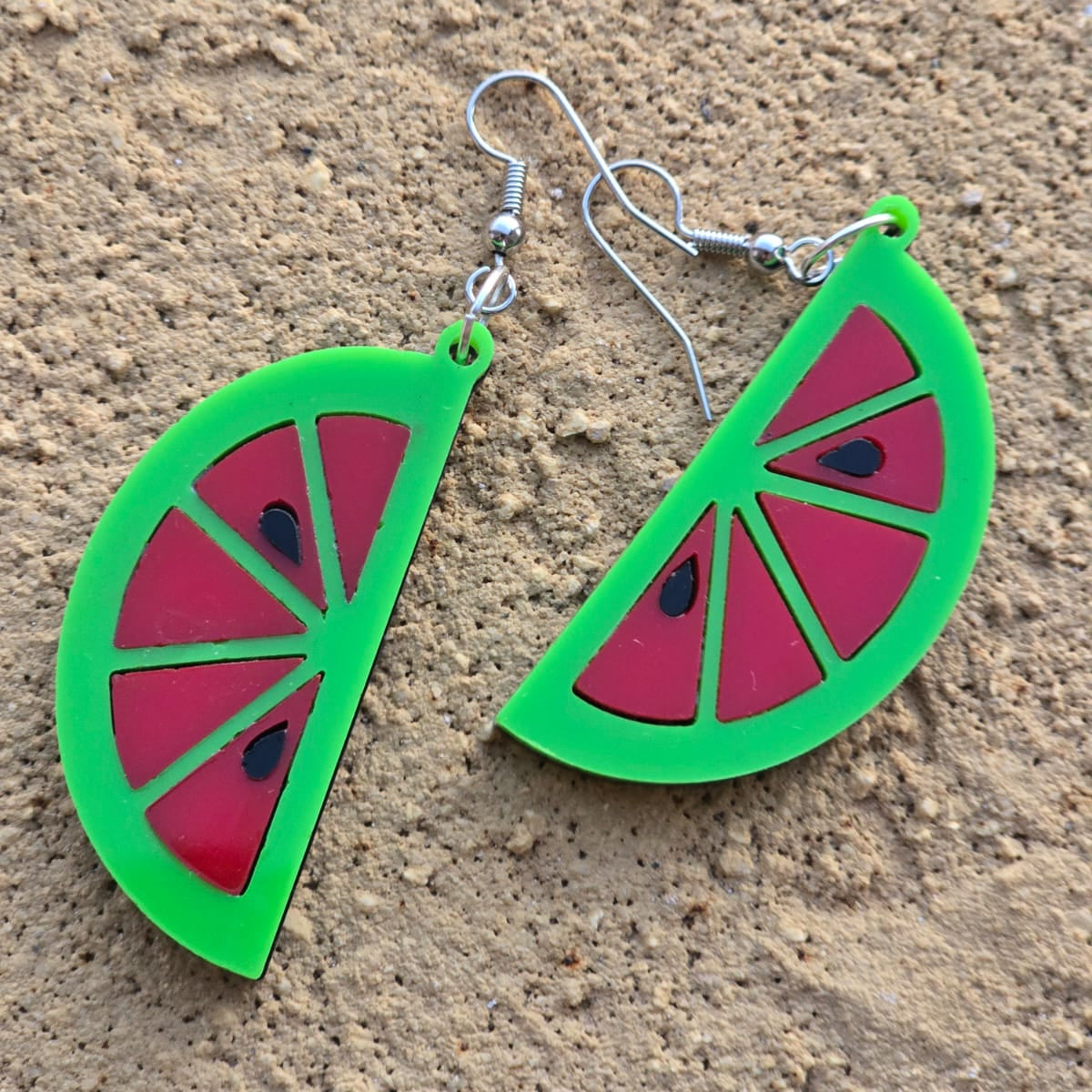 Watermelon Acrylic Earrings