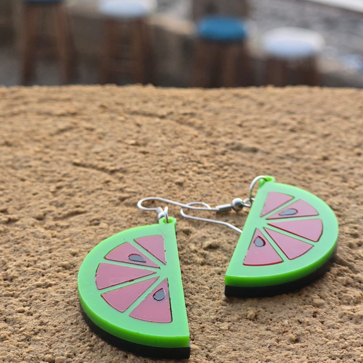 Watermelon Acrylic Earrings