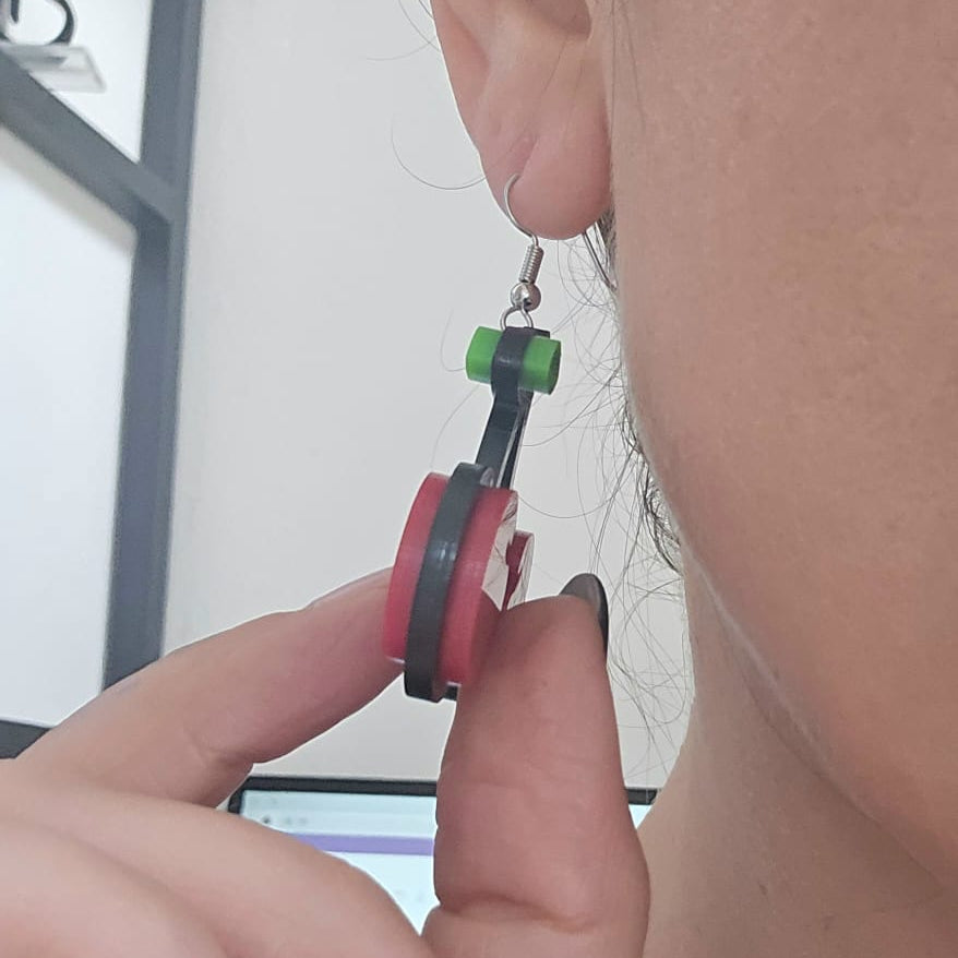 Cherry Acrylic Earrings – Fun Statement Earrings