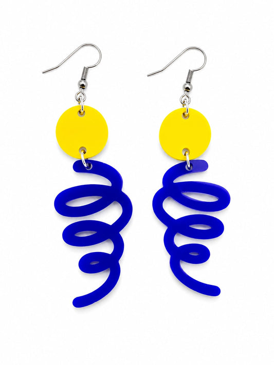 Tourbillon Acrylic Earrings – Bold Statement Earrings