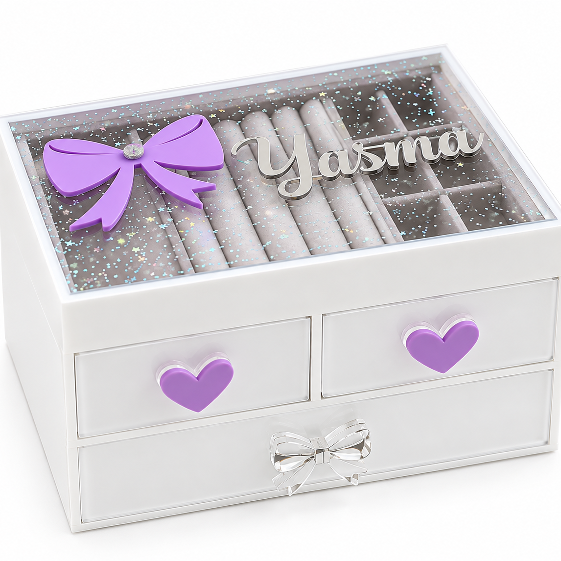 The Ultimate Box, Personalized Plexiglass Jewelry &amp; Accessories Organizer