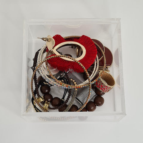 Elegant Acrylic Box with Arabic Calligraphy